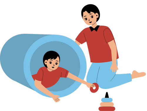 obrazek dziecka na huśtawce, terapia integracji sensorycznej