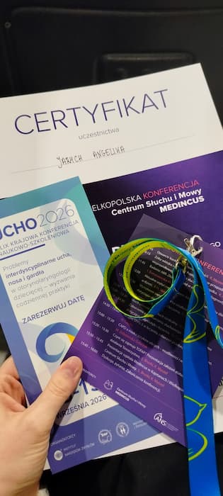 Angelika Jarych na I Wielkopolskiej Konferencji Centrum Słuchu i Mowy MEDINCUS